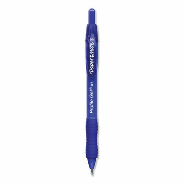 Paper Mate 0.7 mm Profile Retractable Gel Pen, Blue, 12PK PA472680